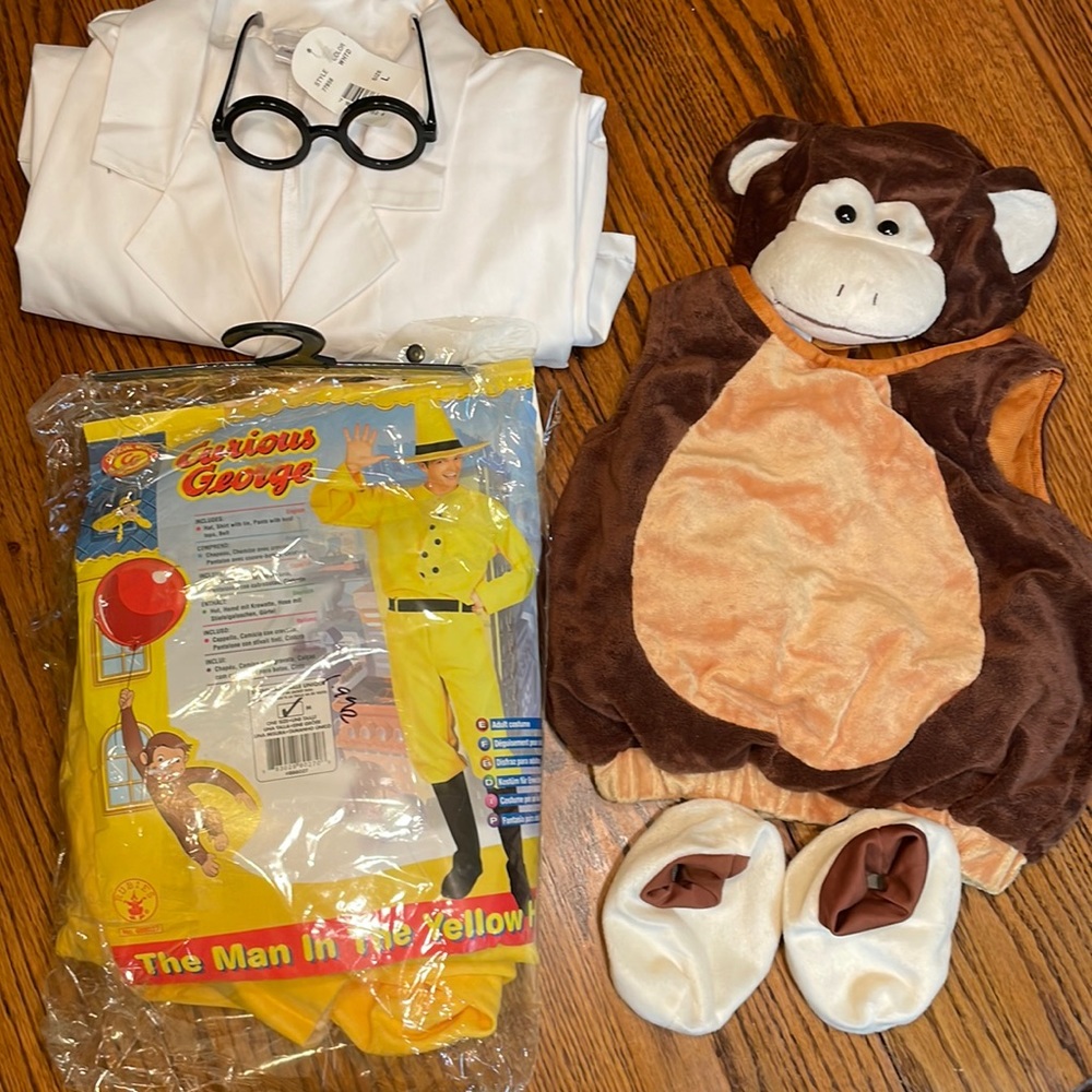 Halloween Costume Set Curious George